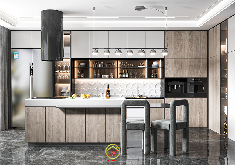 TỦ BẾP MDF AN CƯỜNG  43